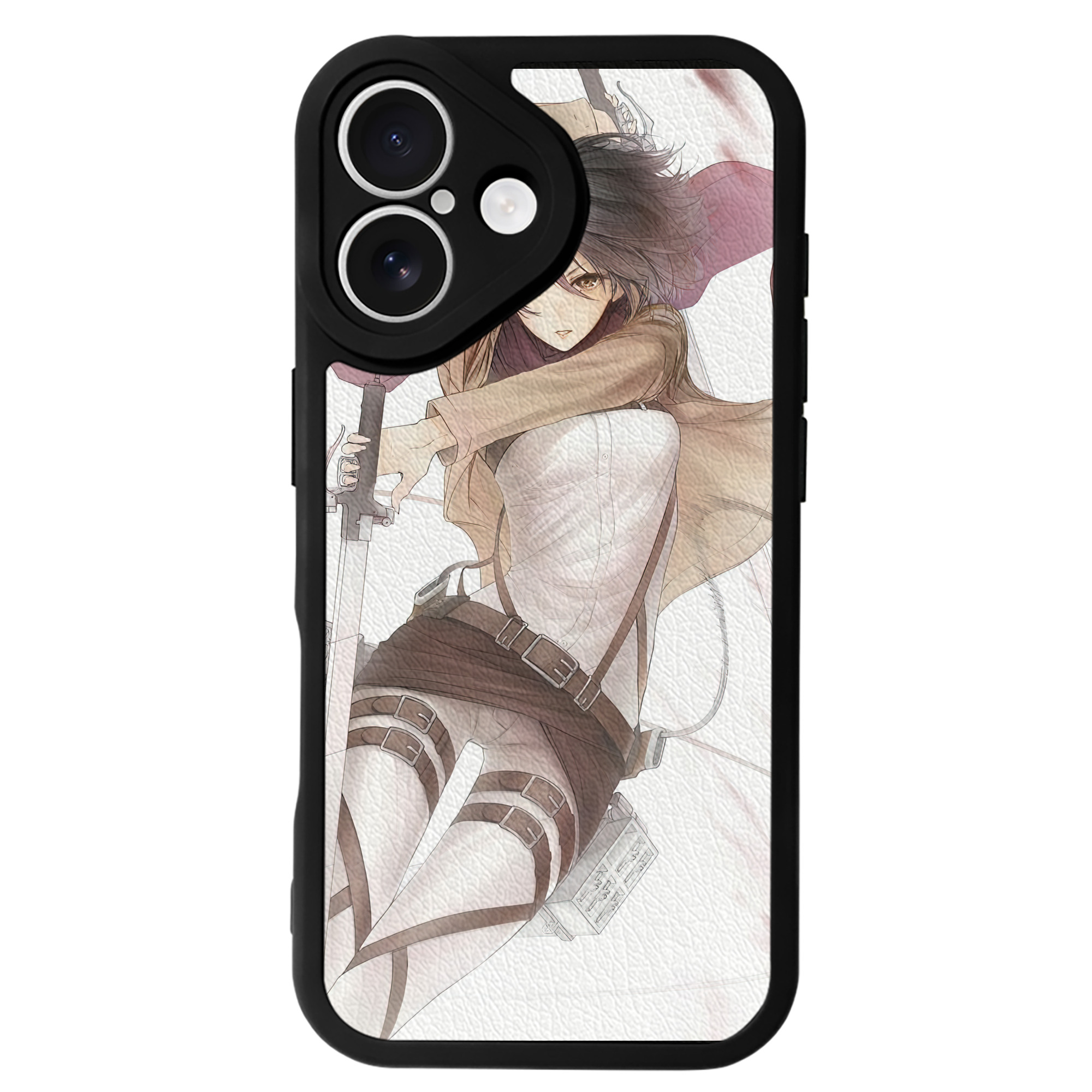 （画像用） 進撃の巨人 Attack on Titan 【iPhone 16シリーズ対応】シリコンスマホケース（レザー調） 材質：シリコン